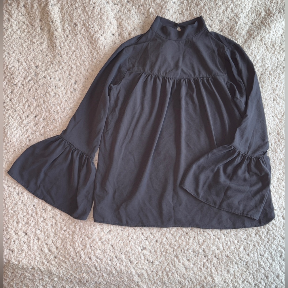 Bell Sleeve Work Blouse